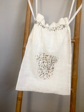 Charger l'image dans la galerie, Sac, pochon pour bébé en Liberty® Théo Bleu