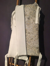 Charger l'image dans la galerie, Tour de lit bébé en double gaze écru et Liberty® Adelajda moutarde et gris