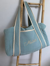 Charger l'image dans la galerie, Sac à langer en double gaze imprimée BIO